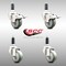 Service Caster 3 Inch 316SS Gray Poly Swivel 1 Inch Expanding Stem Caster Lock Brake, 2PK SCC-SS316TTLEX20S314-PPUB-2-S-2-1 - alternate 4
